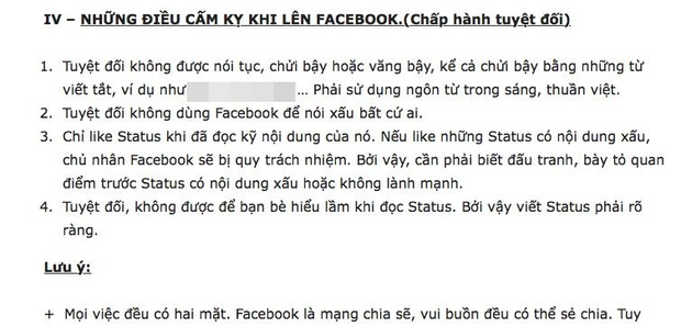 Trường Lương Thế Vinh ban hành nội quy mới: Cấm học sinh bấm like khi chưa đọc kỹ status Facebook - Ảnh 2. Trường Lương Thế Vinh ban hành nội quy mới: Cấm học sinh bấm like khi chưa đọc kỹ status Facebook - Ảnh 2.