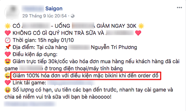 Chiêu khuyến mại kỳ quặc: Bạn trẻ mặc bikini đến hàng trà sữa để được giảm giá 100% - Ảnh 2.