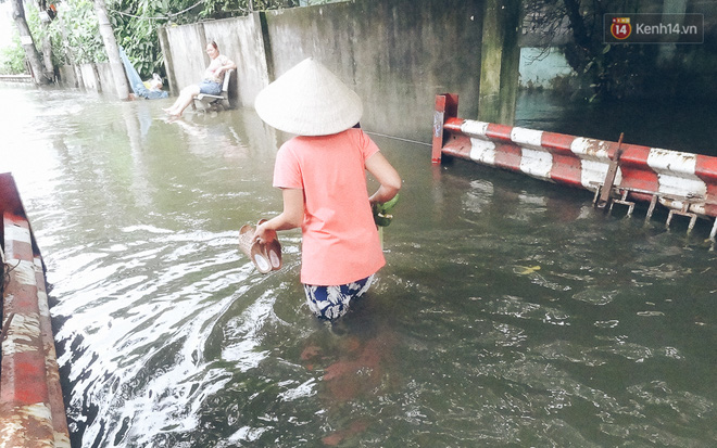 Cảnh tượng bi hài của người Sài Gòn sau những ngày mưa ngập: Sáng quăng lưới, tối thả cần câu bắt cá giữa đường - Ảnh 2.