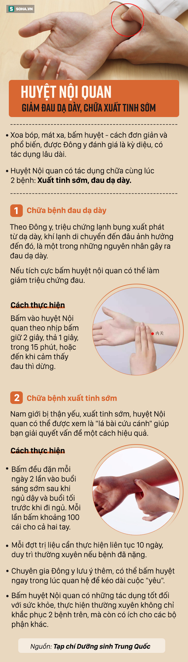 Đau dạ dày, xuất tinh sớm: Thử cách đơn giản của Đông y trước khi dùng thuốc - Ảnh 1.