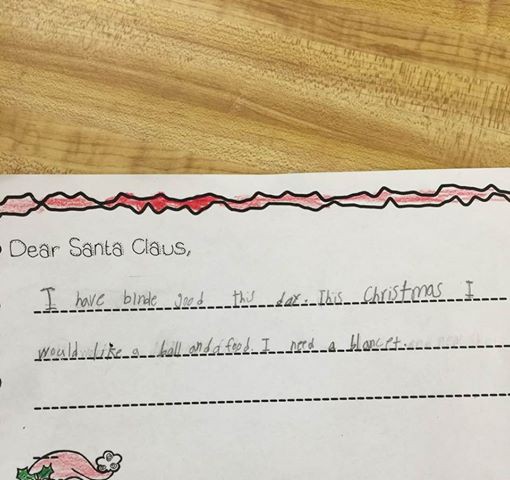Bức thư gửi ông già Noel của bé gái lớp 1 khiến giáo viên chết lặng - Ảnh 1.