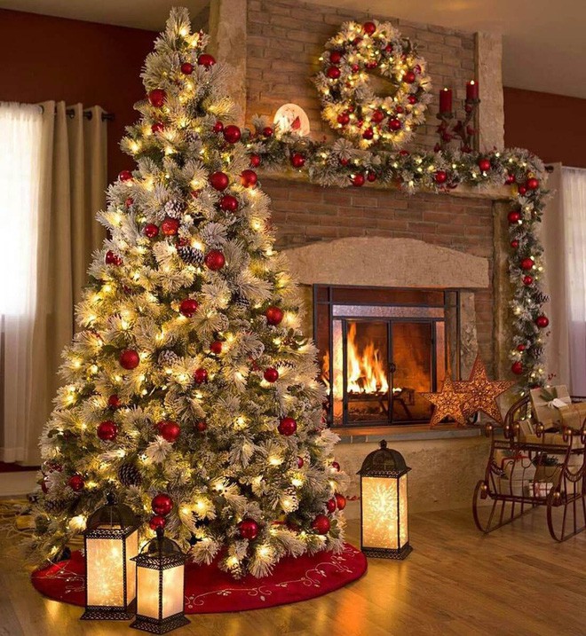 Những kiểu trang trí phòng khách đậm chất Giáng sinh nhìn đã thấy an lành - Ảnh 12.