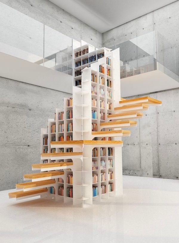 20 thiết kế giá sách kết hợp với cầu thang vô cùng đẹp mắt - Ảnh 17.