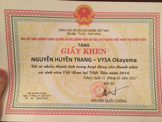 Chân dung 9x xinh đẹp vừa được nhận bằng khen của ĐSQ Việt Nam tại Nhật - Ảnh 5.