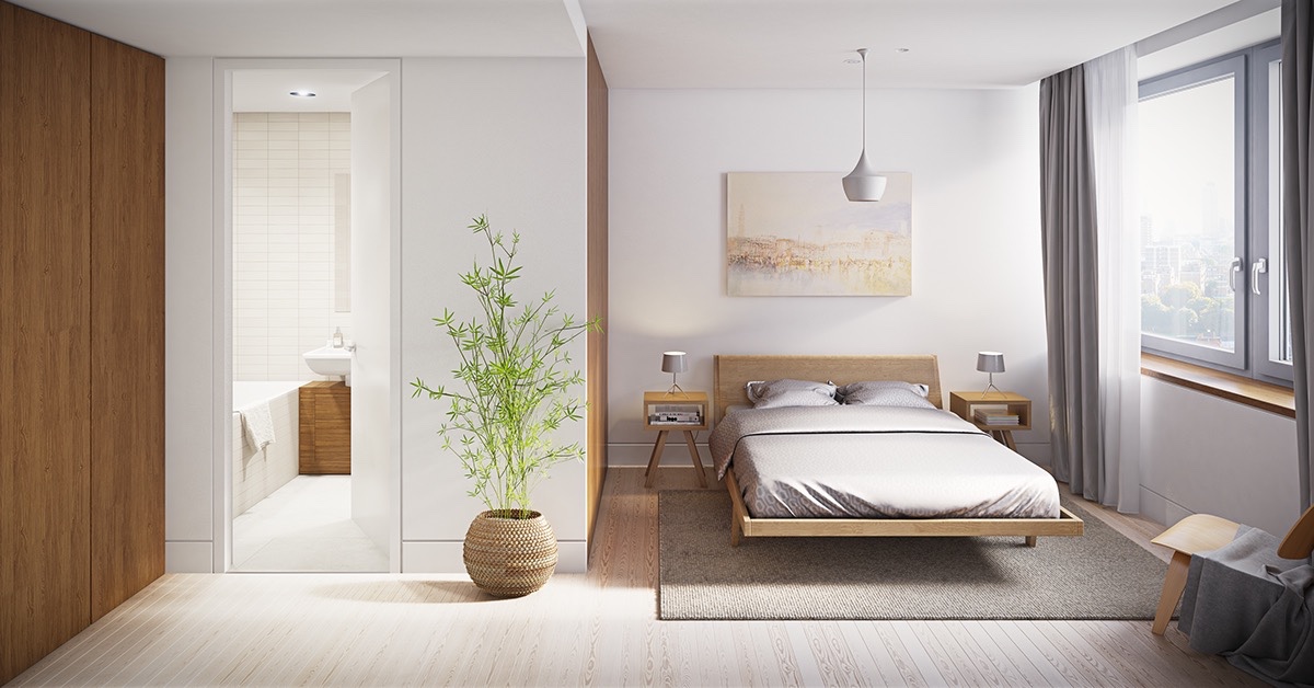 17 thiết kế phòng ngủ với gam màu trắng khiến bạn không thể không yêu