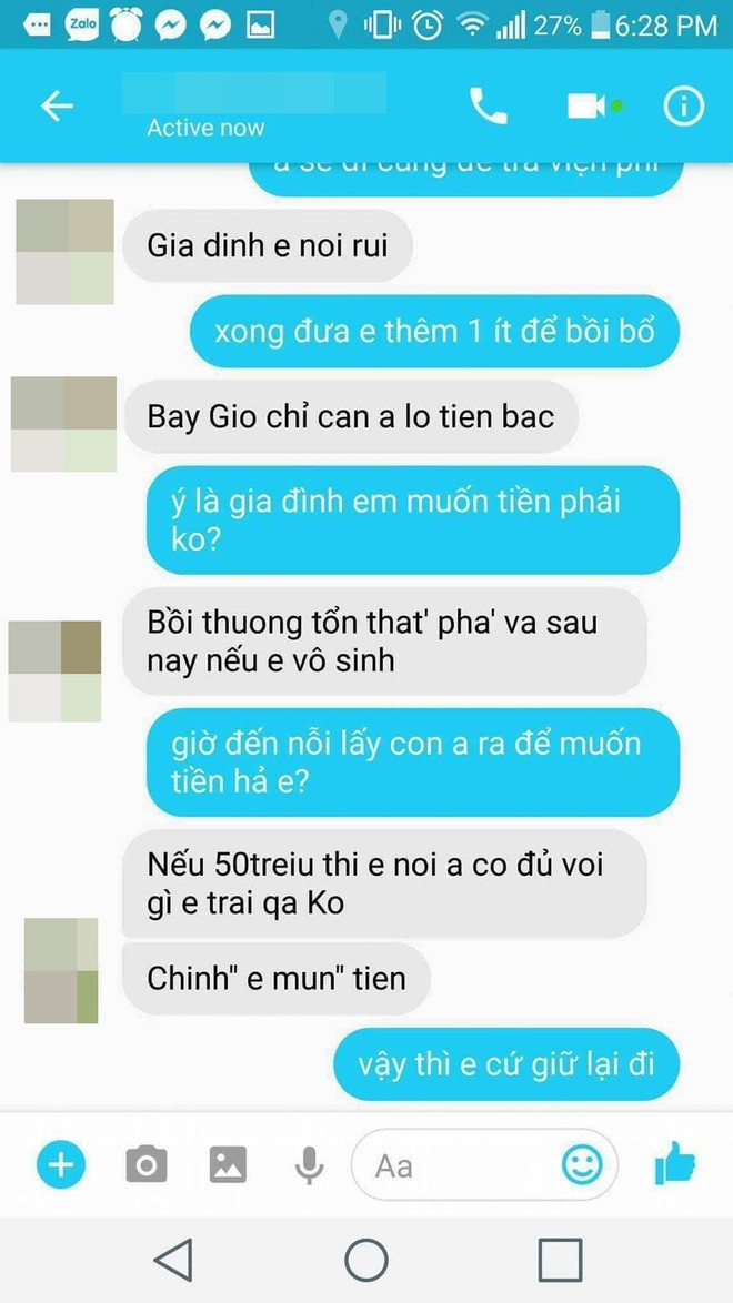 Cô gái bị ép phá thai lên tiếng sau khi lộ SMS đòi tiền đền bù: Chính mẹ anh đưa 50 triệu bắt tôi bỏ - Ảnh 5.