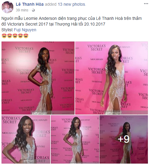 Chân dài Victorias Secret diện đầm của NTK Lê Thanh Hòa lên thảm hồng danh tiếng - Ảnh 6. Chân dài Victorias Secret diện đầm của NTK Lê Thanh Hòa lên thảm hồng danh tiếng - Ảnh 6.