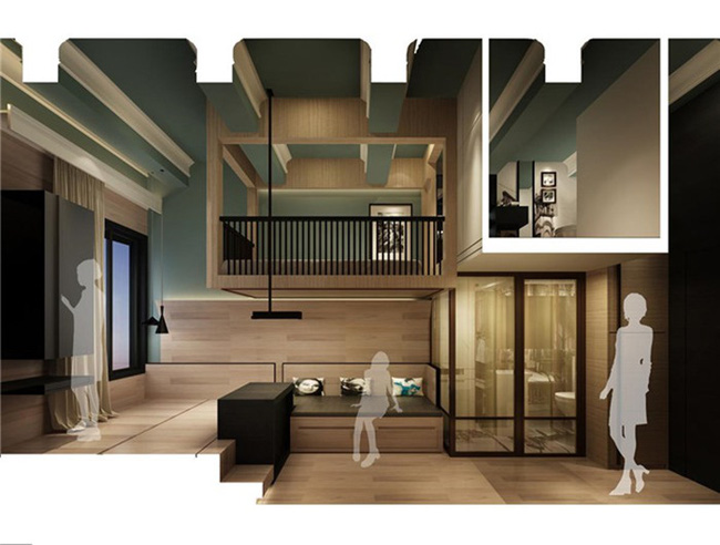 Cải tạo căn hộ 14m² thành không gian đẹp ngất ngây với 3 phòng ngủ tiện dụng - Ảnh 8. Cải tạo căn hộ 14m² thành không gian đẹp ngất ngây với 3 phòng ngủ tiện dụng - Ảnh 8.