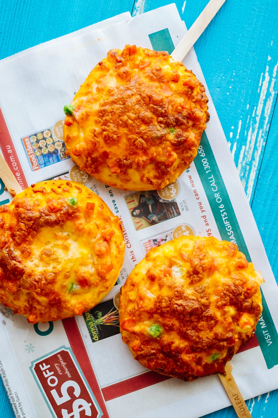 Cách làm pizza mini hình que kem siêu lạ siêu xinh