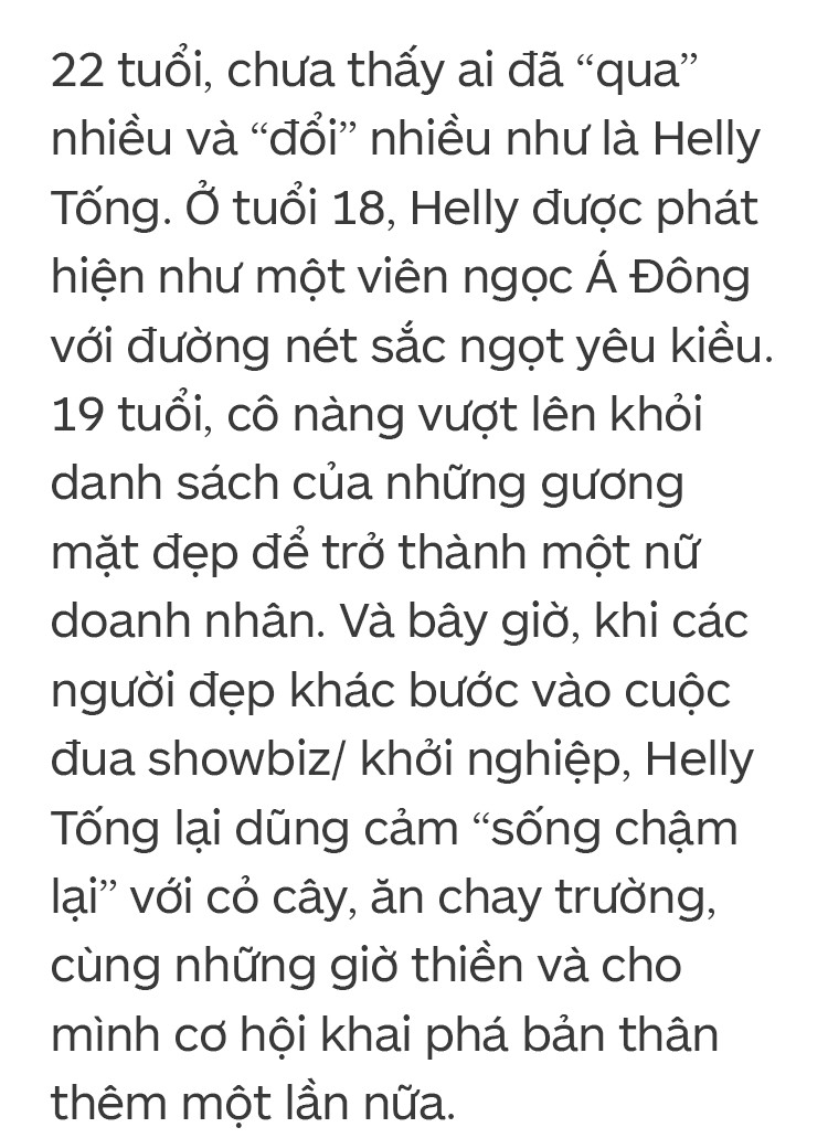 Helly Tống 22 tuổi: Từ hot girl thành giám đốc khởi nghiệp rồi trở về ăn chay trường, sống với cỏ cây và thiền định - Ảnh 1.