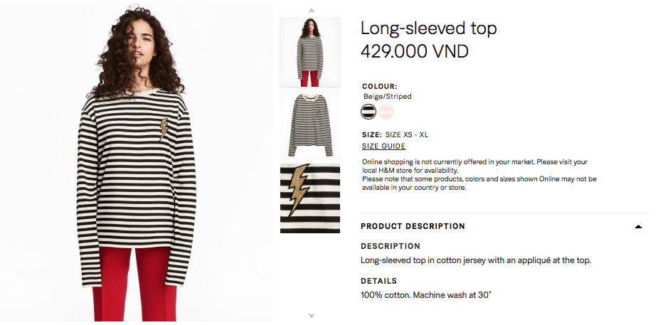 Đồ H&M tại Việt Nam so Thái Lan hay Thuỵ Điển thậm chí còn rẻ hơn - Ảnh 7. Đồ H&M tại Việt Nam so Thái Lan hay Thuỵ Điển thậm chí còn rẻ hơn - Ảnh 7.