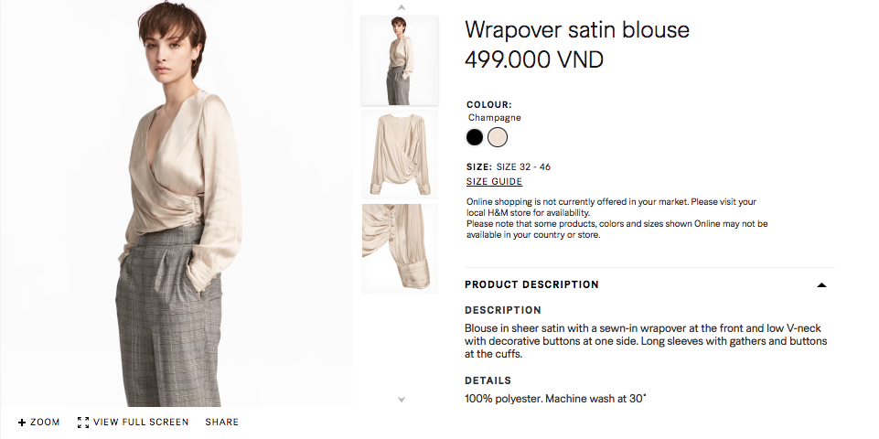 Đồ H&M tại Việt Nam so Thái Lan hay Thuỵ Điển thậm chí còn rẻ hơn - Ảnh 13. Đồ H&M tại Việt Nam so Thái Lan hay Thuỵ Điển thậm chí còn rẻ hơn - Ảnh 13.