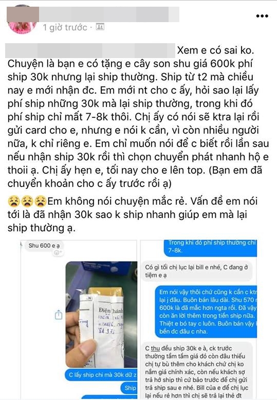 Được tặng son 600 nghìn còn phàn nàn ship 30 nghìn là đắt, cô nàng bị chị em mắng tả tơi  - Ảnh 1.