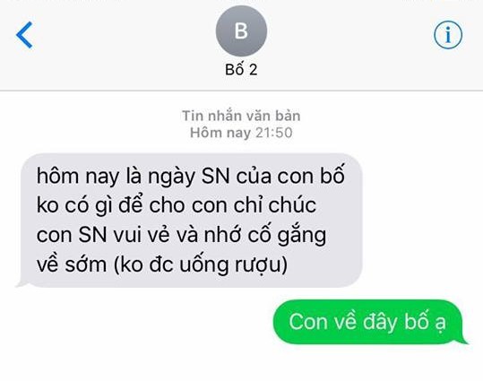 Nhìn bên ngoài phụ huynh có thể khô khan, nói yêu con ra lời thì luôn xấu hổ, nhưng nhắn tin thì tình tứ thế này - Ảnh 1. Nhìn bên ngoài phụ huynh có thể khô khan, nói yêu con ra lời thì luôn xấu hổ, nhưng nhắn tin thì tình tứ thế này - Ảnh 1.