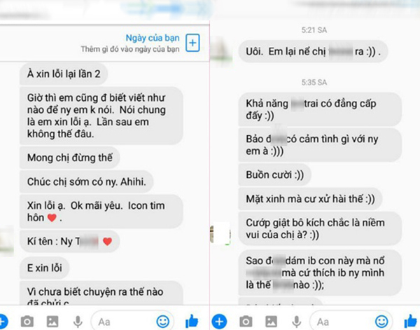 Vui tay kết bạn Facebook với trai đã có chủ, cô gái bị người yêu anh chàng mắng nhiếc, lập bàn thờ vì ghen - Ảnh 2.