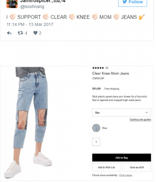Vừa giới thiệu mẫu quần jeans mới, Topshop đã phát sốt vì những bình luận trái chiều - Ảnh 7.