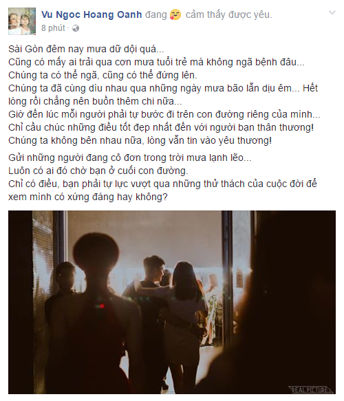 Hoàng Oanh gửi lời chúc cuối tới tình cũ: Chúng ta không bên nhau nữa, lòng vẫn tin vào yêu thương! - Ảnh 2.