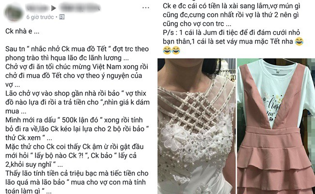 Vừa khoe được chồng tâm lý mua 2 chiếc váy cả triệu để mặc Tết, cô vợ tiu nghỉu vì bị chị em nhào vào chê xấu - Ảnh 1.