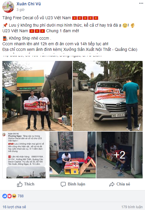 Nhiều chương trình quà tặng, giảm giá liên tục tung ra tiếp lửa” cho CĐV cổ vũ U23 Việt Nam trước thềm chung kết - Ảnh 3. Nhiều chương trình quà tặng, giảm giá liên tục tung ra tiếp lửa” cho CĐV cổ vũ U23 Việt Nam trước thềm chung kết - Ảnh 3.