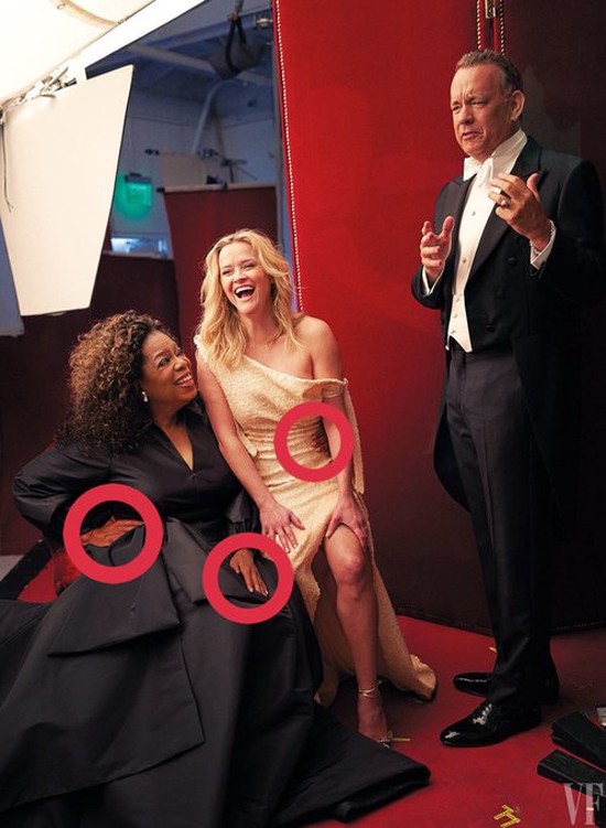 Bi hài chuyện Reese Witherspoon có 3 chân còn Oprah Winfrey mọc thêm tay trên bìa tạp chí - Ảnh 2.