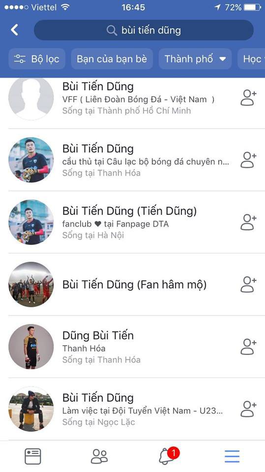 Facebook của các hot boy U23 đã có dấu stick xanh, từ nay hội chị em khỏi lo theo đuổi nhầm người nữa nhé - Ảnh 1.