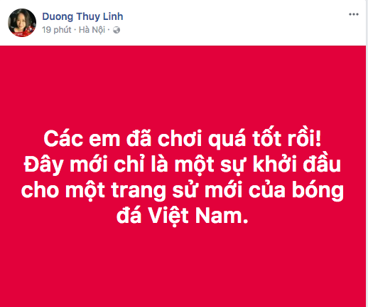 Xúc động với phản ứng của Hoa hậu Thu Thảo, Á hậu Tú Anh cùng dàn sao Việt trước kết quả cuối cùng của U23 Việt Nam - Ảnh 7.