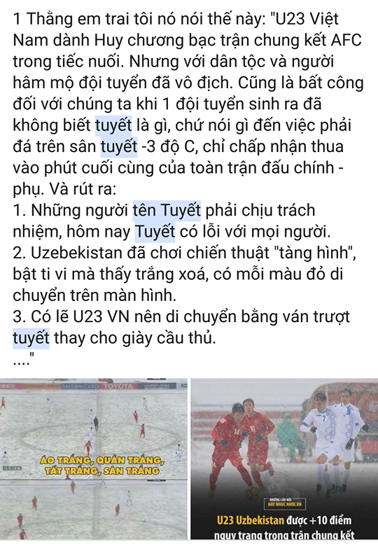 Sau trận chung kết U23, cả thế giới gọi tên Dũng, Hải trìu mến bao nhiêu thì Tuyết bị giận hờn phẫn nộ bấy nhiêu - Ảnh 12.