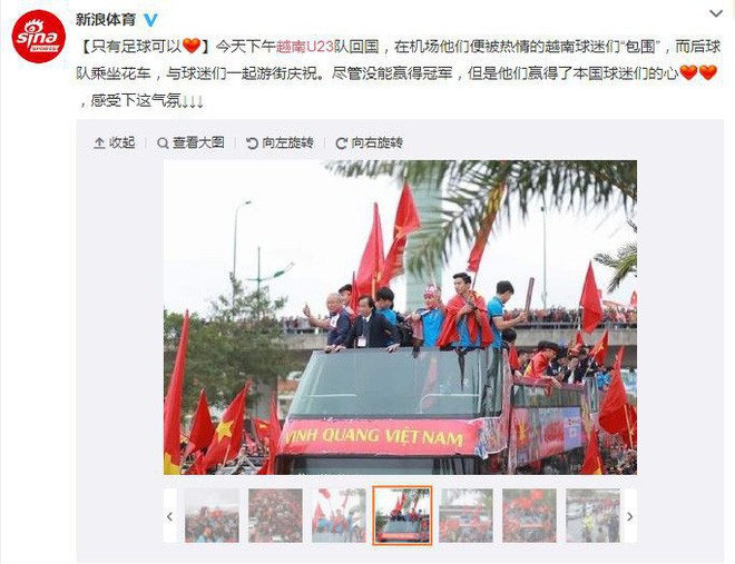  Trung Quốc kinh ngạc vì người hâm mộ Việt Nam quây kín con đường dài 30 km để chào đón đội tuyển U23 trở về - Ảnh 3.