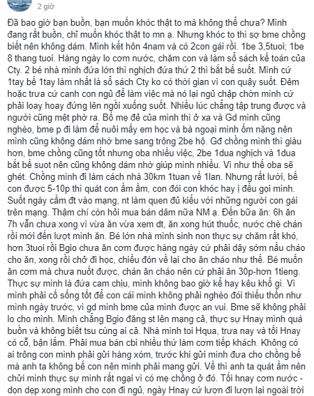  Phẫn nộ khi chồng thấy con khóc không dỗ còn quát vợ Có 2 đứa không chăm nổi - Ảnh 1.