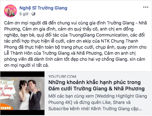 Hậu đám cưới Trường Giang - Nhã Phương, Nam Em lại bắt đầu quấy?  - Ảnh 1.