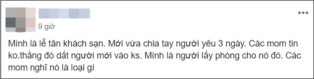 Vừa chia tay 3 ngày, cô lễ tân gặp ngay tình cũ dắt bồ vào khách sạn mình làm, còn phải tự tay xếp phòng - Ảnh 1.