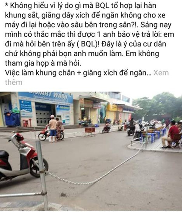 Hà Nội: Cư dân HH Linh Đàm sôi sục sau vụ tai nạn do xuất hiện dây xích chắn ngang đường - Ảnh 8.