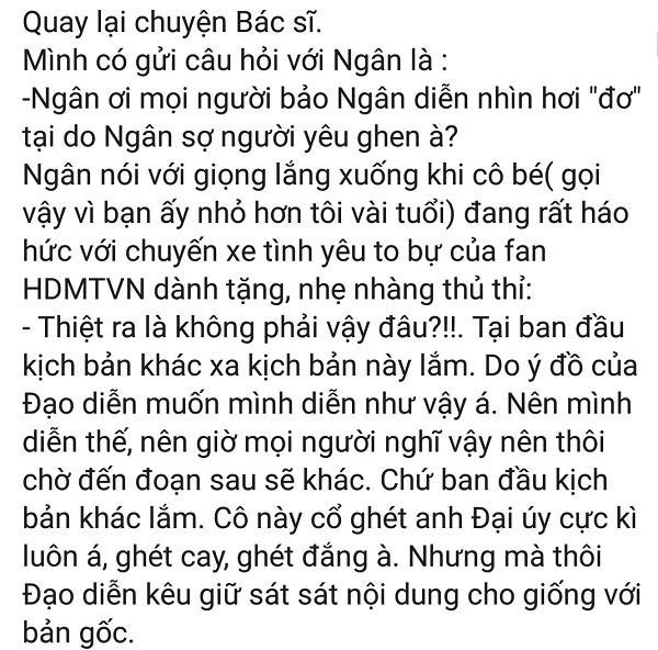Khả Ngân bức xúc vì bị bịa đặt phát ngôn “diễn đơ là do đạo diễn yêu cầu” - Ảnh 3. Khả Ngân bức xúc vì bị bịa đặt phát ngôn “diễn đơ là do đạo diễn yêu cầu” - Ảnh 3.