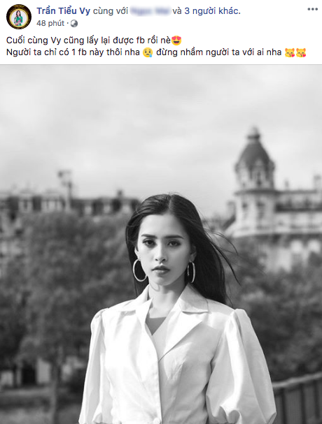 Đúng 1 tháng sau khi đăng quang Hoa hậu Việt Nam, Tiểu Vy mới lấy lại được Facebook vì liên tục bị hacker chiếm đoạt - Ảnh 1. Đúng 1 tháng sau khi đăng quang Hoa hậu Việt Nam, Tiểu Vy mới lấy lại được Facebook vì liên tục bị hacker chiếm đoạt - Ảnh 1.