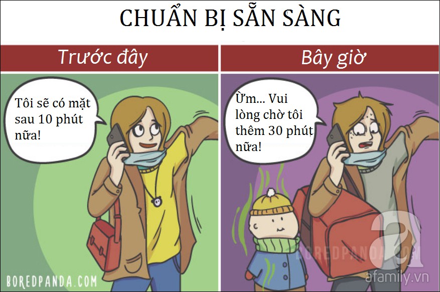 Bộ tranh hài hước cho thấy: Sau khi có con, cuộc sống của bố mẹ nào cũng thay đổi đến chóng mặt - Ảnh 18.