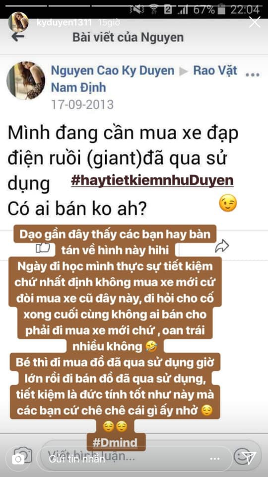 Thanh lý toàn đồ hiệu nhưng ít ai biết rằng Kỳ Duyên lại từng đi hỏi mua… xe đạp điện cũ - Ảnh 2.