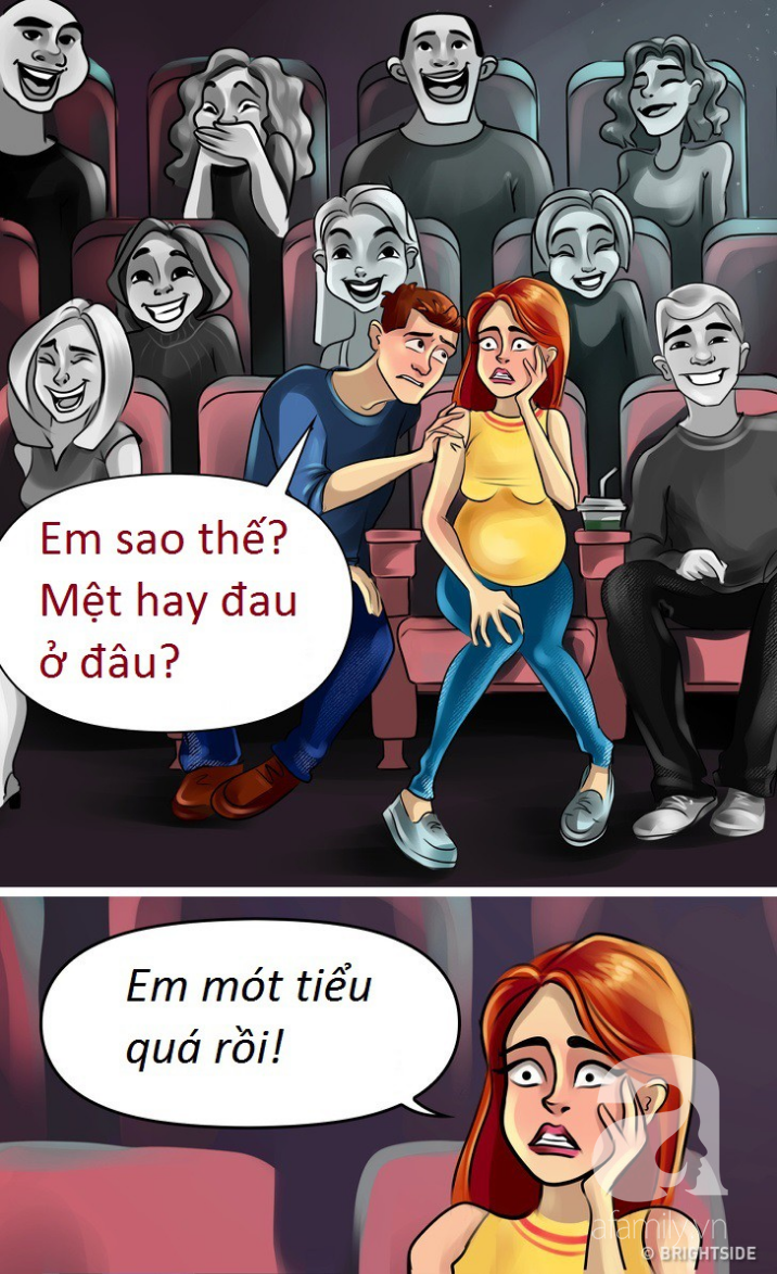 H&agrave;i hước m&agrave; ch&acirc;n thực, bộ tranh phản &aacute;nh 9 th&aacute;ng mang thai vốn dĩ &ldquo;kh&ocirc;ng như l&agrave; mơ&rdquo; với c&aacute;c mẹ bầu - Ảnh 4.