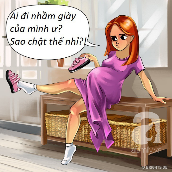 H&agrave;i hước m&agrave; ch&acirc;n thực, bộ tranh phản &aacute;nh 9 th&aacute;ng mang thai vốn dĩ &ldquo;kh&ocirc;ng như l&agrave; mơ&rdquo; với c&aacute;c mẹ bầu - Ảnh 5.