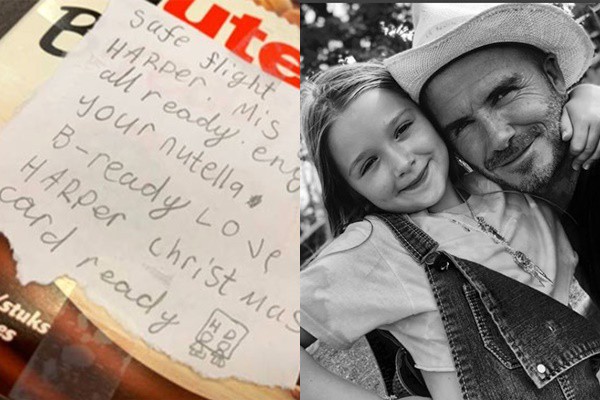 Tan chảy trước lá thư viết tay mà tiểu công chúa Harper bí mật gửi cho bố David Beckham - Ảnh 1.