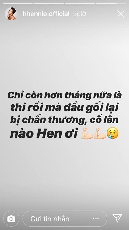 Gần ngày lên đường tới Hoa hậu Hoàn vũ 2018, HHen Niê bất ngờ gặp chấn thương - Ảnh 1.