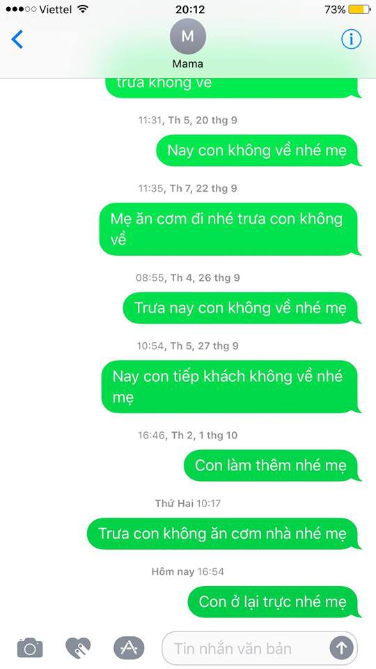 Chàng trai chia sẻ hàng loạt tin nhắn báo mẹ cắt cơm, dân mạng đồng loạt khuyên hãy về nhà khi còn có thể - Ảnh 4.