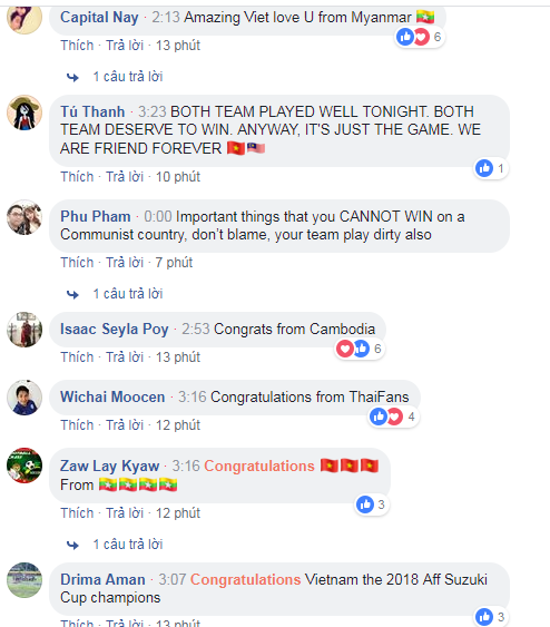 Báo đài, cổ động viên khắp Đông Nam Á đồng loạt đưa tin chúc mừng đội tuyển Việt Nam vô địch AFF Cup 2018 - Ảnh 6.