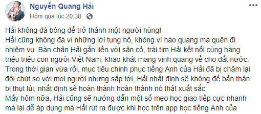 18/27 bài viết trong hai tháng gần đây trên Facebook là quảng cáo, Quang Hải khiến người hâm mộ tranh cãi nảy lửa - Ảnh 3.