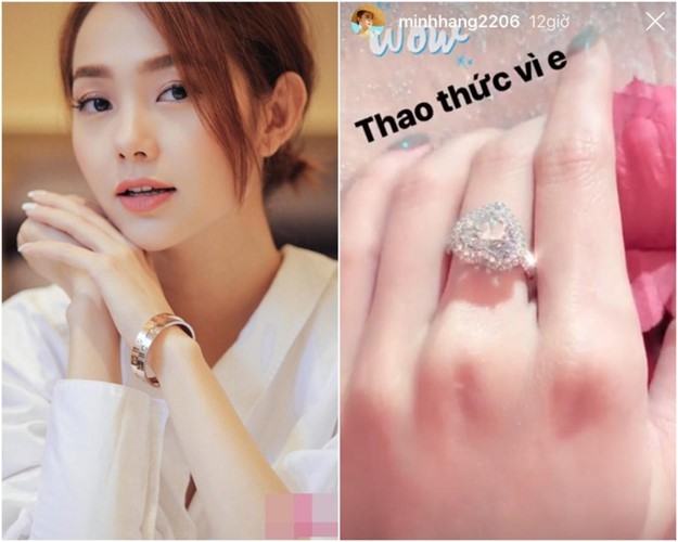 Minh Hằng chính thức lên tiếng về chiếc nhẫn kim cương được đồn đoán là nhẫn đính hôn  - Ảnh 1.