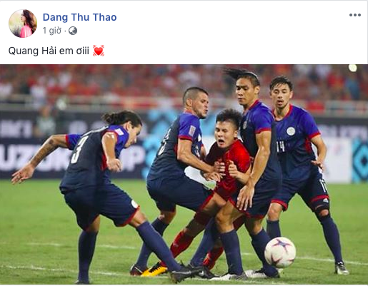 Đặng Thu Thảo, Phạm Quỳnh Anh...cùng dàn sao Việt ngất ngây hạnh phúc trước chiến thắng của đội tuyển Việt Nam - Ảnh 4.
