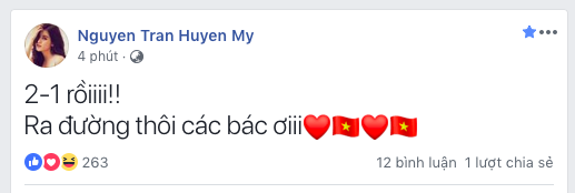 Đặng Thu Thảo, Phạm Quỳnh Anh...cùng dàn sao Việt ngất ngây hạnh phúc trước chiến thắng của đội tuyển Việt Nam - Ảnh 8.