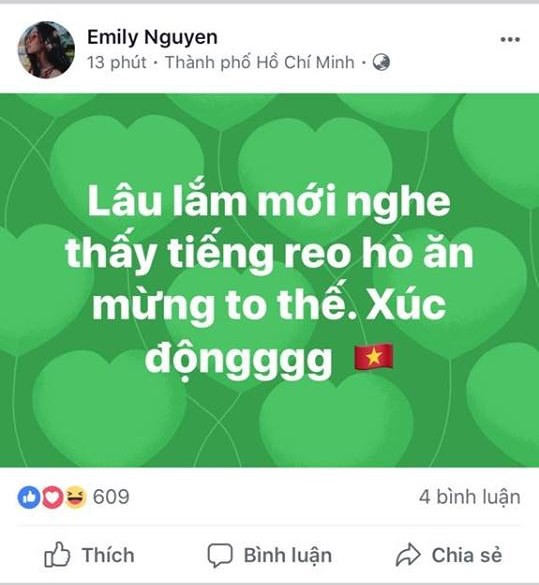 Hoa hậu Mỹ Linh, Á hậu Huyền My, MC Phan Anh và hàng loạt sao Việt phấn khích với chiến thắng lịch sử của U23 Việt Nam  - Ảnh 11.