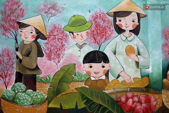 Chùm ảnh: Ngắm nhìn những bức tranh đầu tiên ở làng bích họa trong lòng thành phố Đà Nẵng - Ảnh 5.
