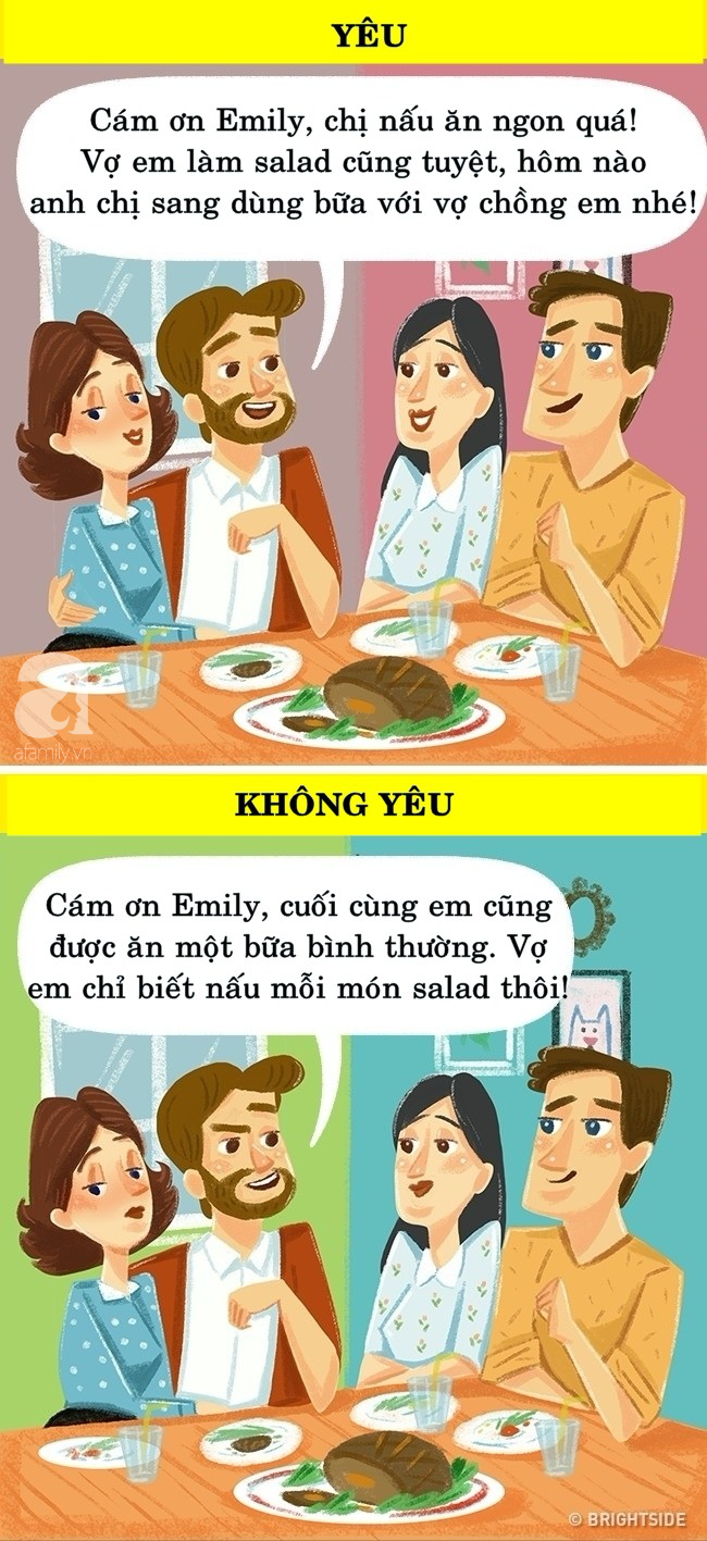 Bộ tranh: Khác biệt chuẩn không cần chỉnh về người đàn ông yêu và không yêu bạn - Ảnh 2.