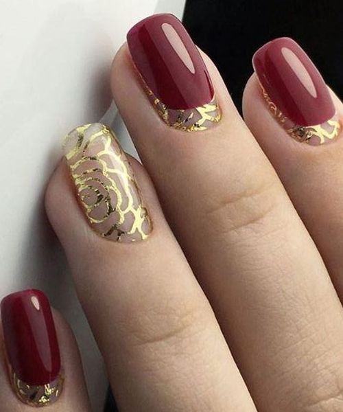 22 mẫu nail đỏ ‘vừa đẹp vừa sang’ cho nàng tỏa sáng trong dịp Tết Mậu Tuất 2018 - Ảnh 14.